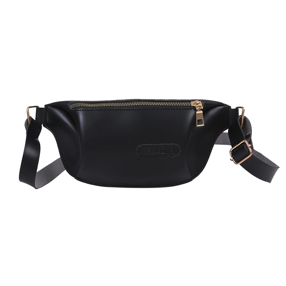 Women PU Leather Shoulder Crossbody Messenger Bag Casual Waist Chest Bags