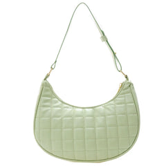 Checker Pattern PU Leather Small Hobos Women Purse