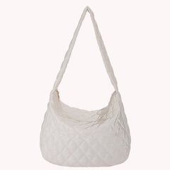 Large Capacity Women Shopper Bag Rhombus Pattern Top-handle Armpit Bag