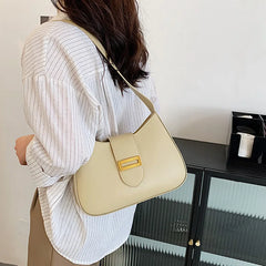 Women PU Leather Shoulder Bag Lady Shopper Underarm Bag
