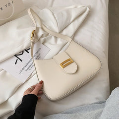 Women PU Leather Shoulder Bag Lady Shopper Underarm Bag