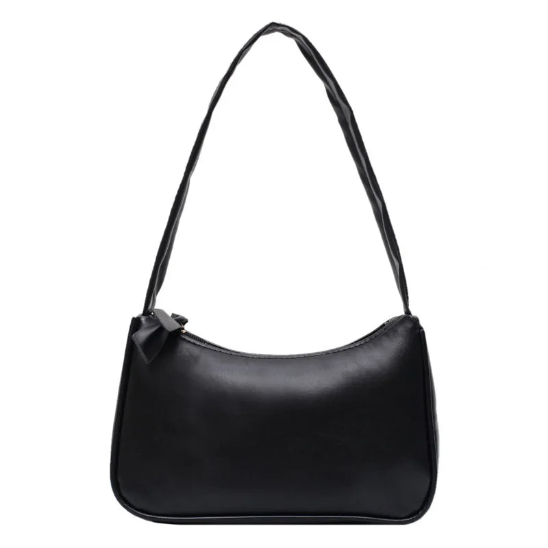 Women Retro Handbag PU Leather Shoulder Totes Underarm Vintage Top Handle Bag