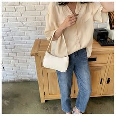 Women Retro Handbag PU Leather Shoulder Totes Underarm Vintage Top Handle Bag