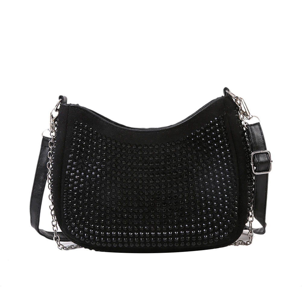 Retro Style Rhinestone Handbag Mini Shoulder Bag