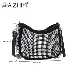 Retro Style Rhinestone Handbag Mini Shoulder Bag