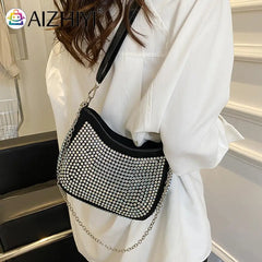 Retro Style Rhinestone Handbag Mini Shoulder Bag