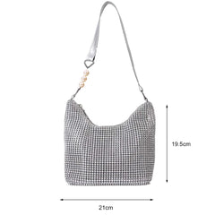Women Rhinestones Handbags Lady Diamonds Shoulder Bag Crystal Tote