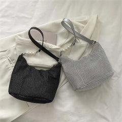 Women Rhinestones Handbags Lady Diamonds Shoulder Bag Crystal Tote