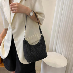Women Rhinestones Handbags Lady Diamonds Shoulder Bag Crystal Tote