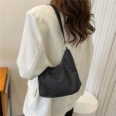 Women Rhinestones Handbags Lady Diamonds Shoulder Bag Crystal Tote