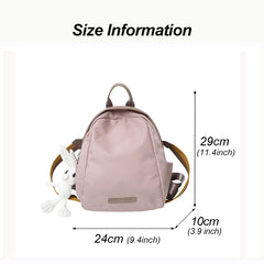 Women'S Backpack Solid Oxford Small Backpacks Student Schoolbag
