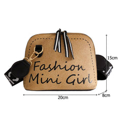 Women Shell Shoulder Bags PU Leather Small Crossbody Bags Casual Messenger Bags