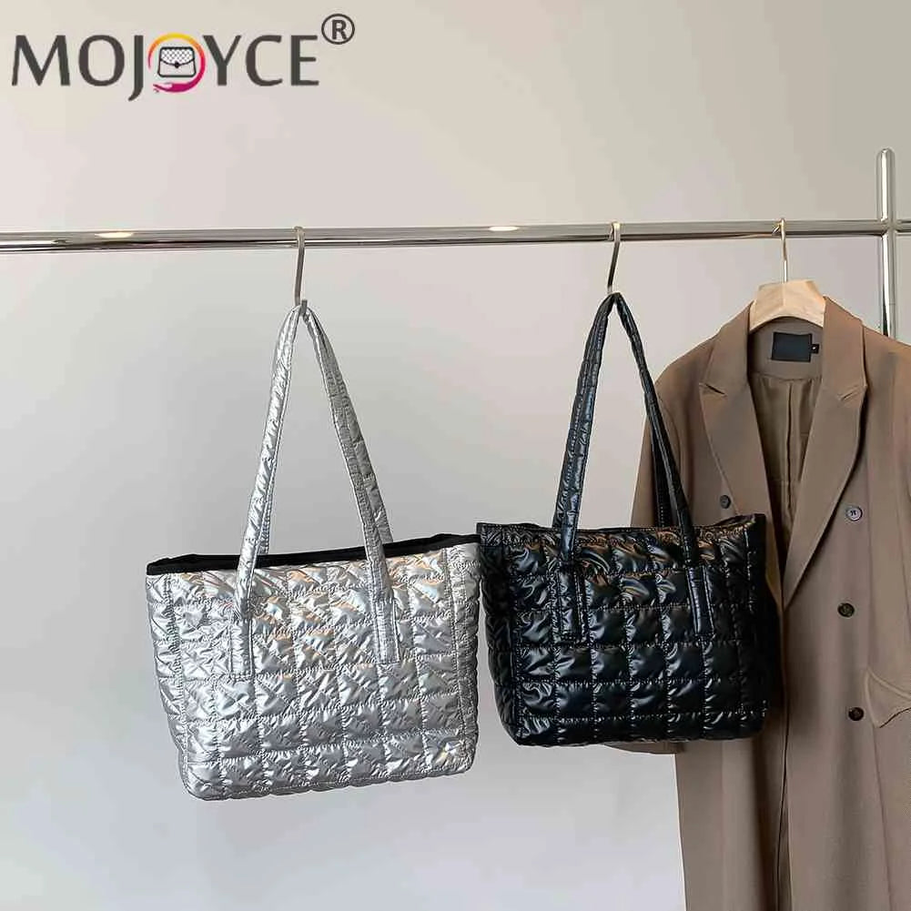 Large Capacity Cotton Padded Shopping Tote Bag for Women