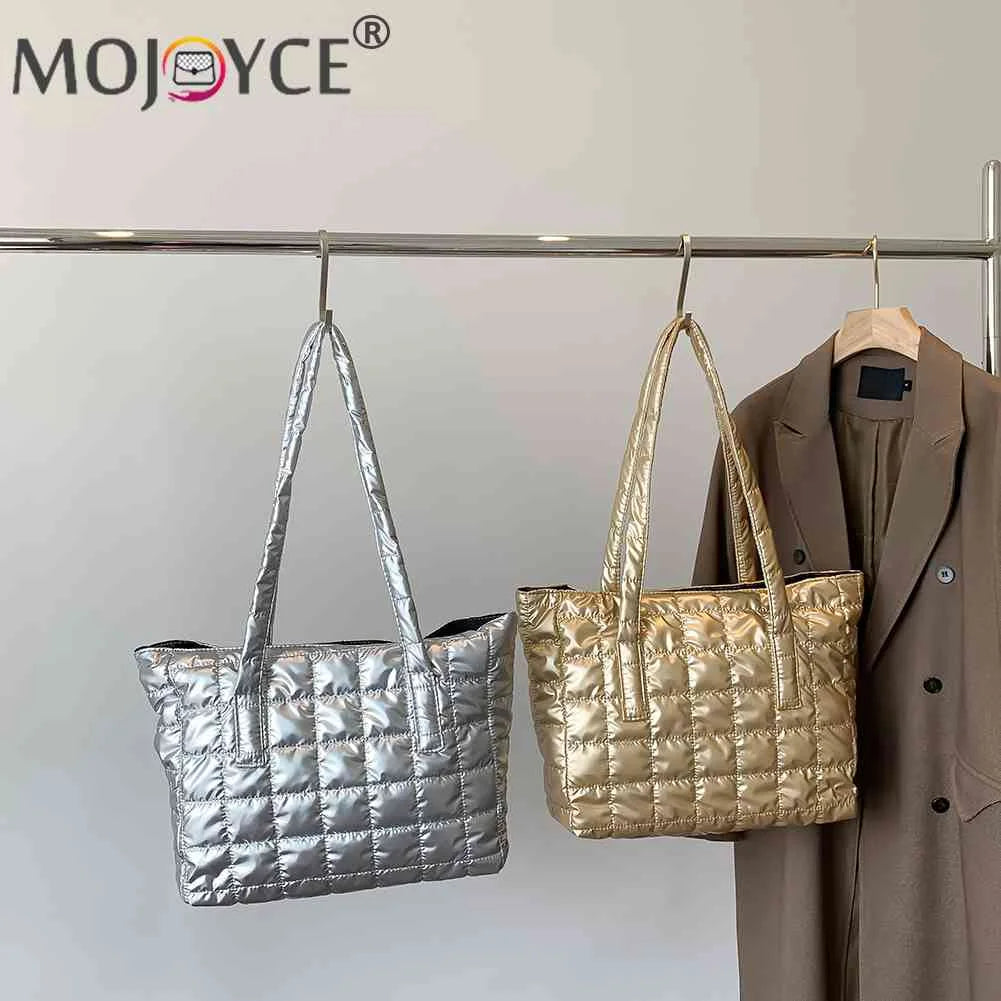 Large Capacity Cotton Padded Shopping Tote Bag for Women