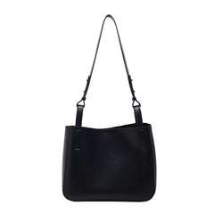 Retro PU Leather Messenger Bag Autumn Winter Texture Bucket