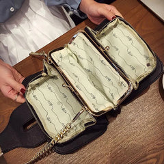 Women Shoulder Bag Chain Strap Flap Messenger Handbag Clutch Female Crossbody Pu