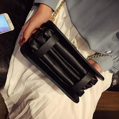 Women Shoulder Bag Chain Strap Flap Messenger Handbag Clutch Female Crossbody Pu
