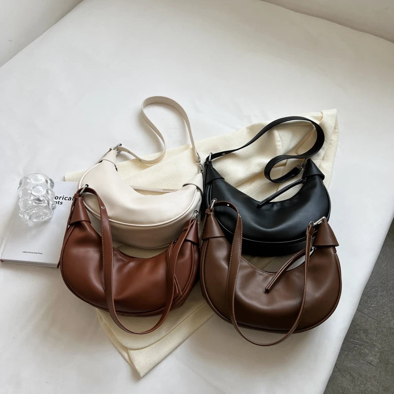 Soft Leather Crossbody Shoulder Bag for Women Girls