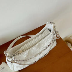 Floral Crossbody Bag for Women Small Purse Chain Handbags Tote Shoulder Bag