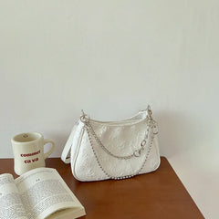Floral Crossbody Bag for Women Small Purse Chain Handbags Tote Shoulder Bag