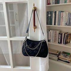 Floral Crossbody Bag for Women Small Purse Chain Handbags Tote Shoulder Bag