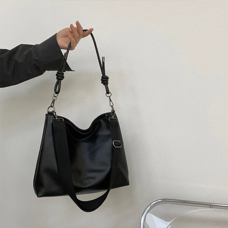 Women Shoulder Bag PU Leather Crossbody Bags High Capacity Tote Handbags