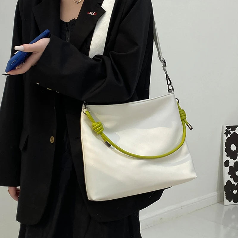 Women Shoulder Bag PU Leather Crossbody Bags High Capacity Tote Handbags