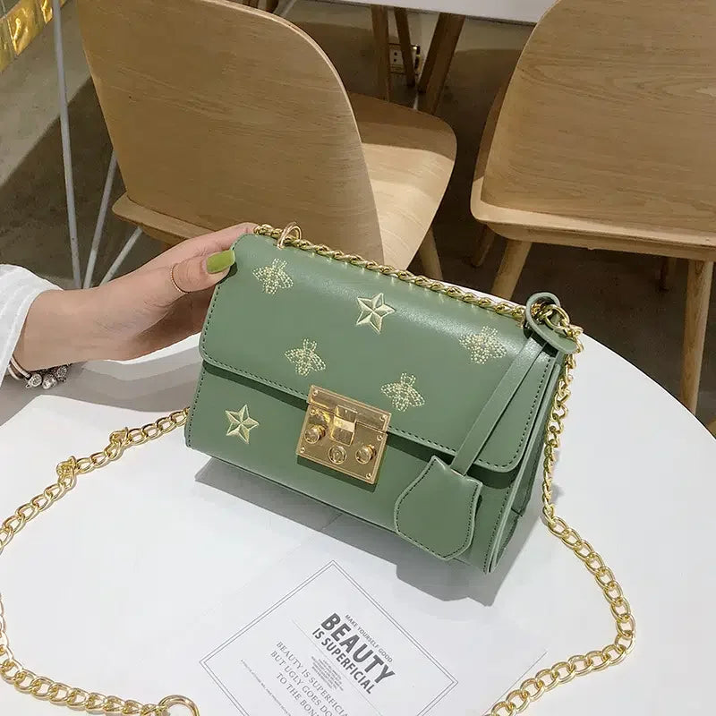 Women Shoulder Bag PU Leather Crossbody Messenger Flap Handbag