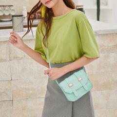 Women Shoulder Bag PU Leather Small Square Female Daily Messenger Crossbody