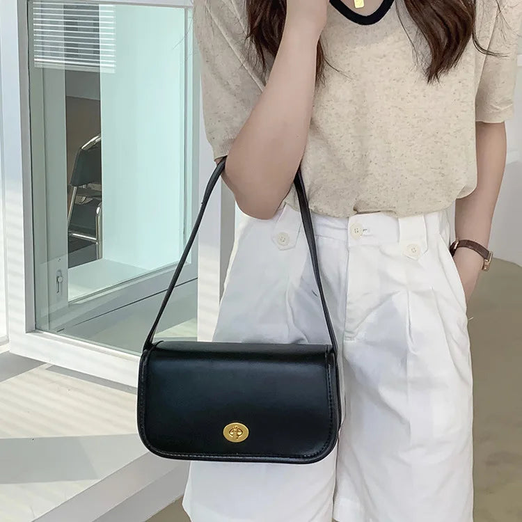 Women Shoulder Bag PU Leather Small Flap Phone Bag