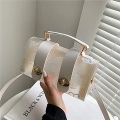 PVC Transparent Graffiti Messenger Female Bag Crossbody Bags