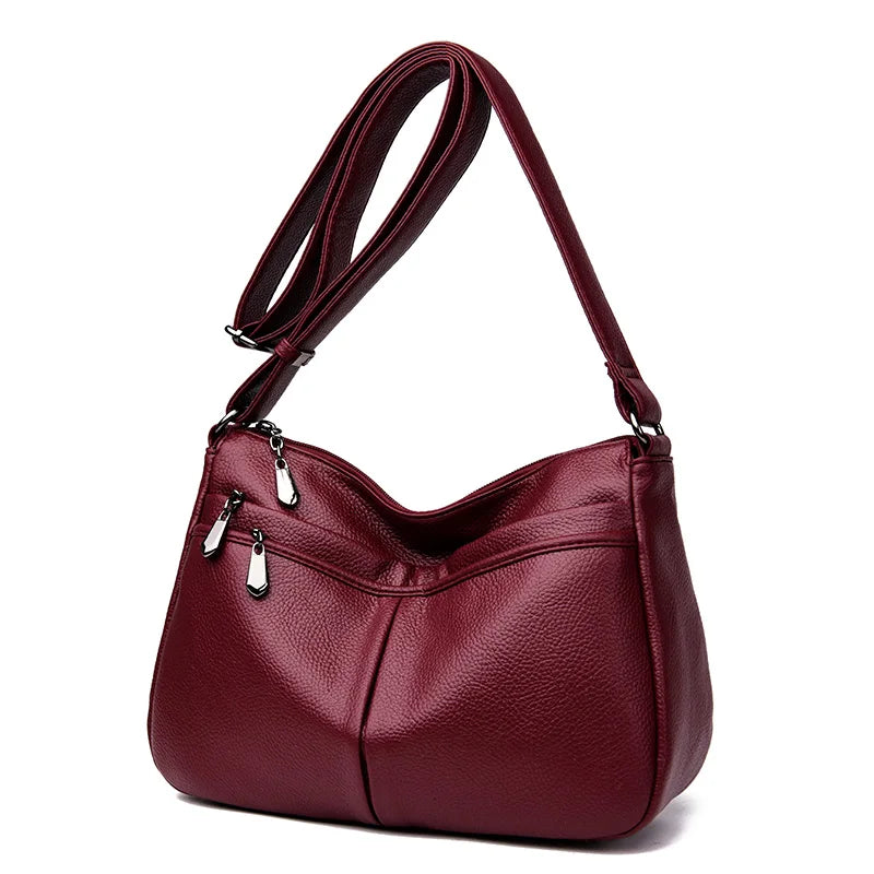 Women Leather Shoulder Bag Crossbody Messenger Tote Purse