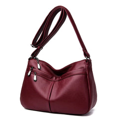 Women Leather Shoulder Bag Crossbody Messenger Tote Purse