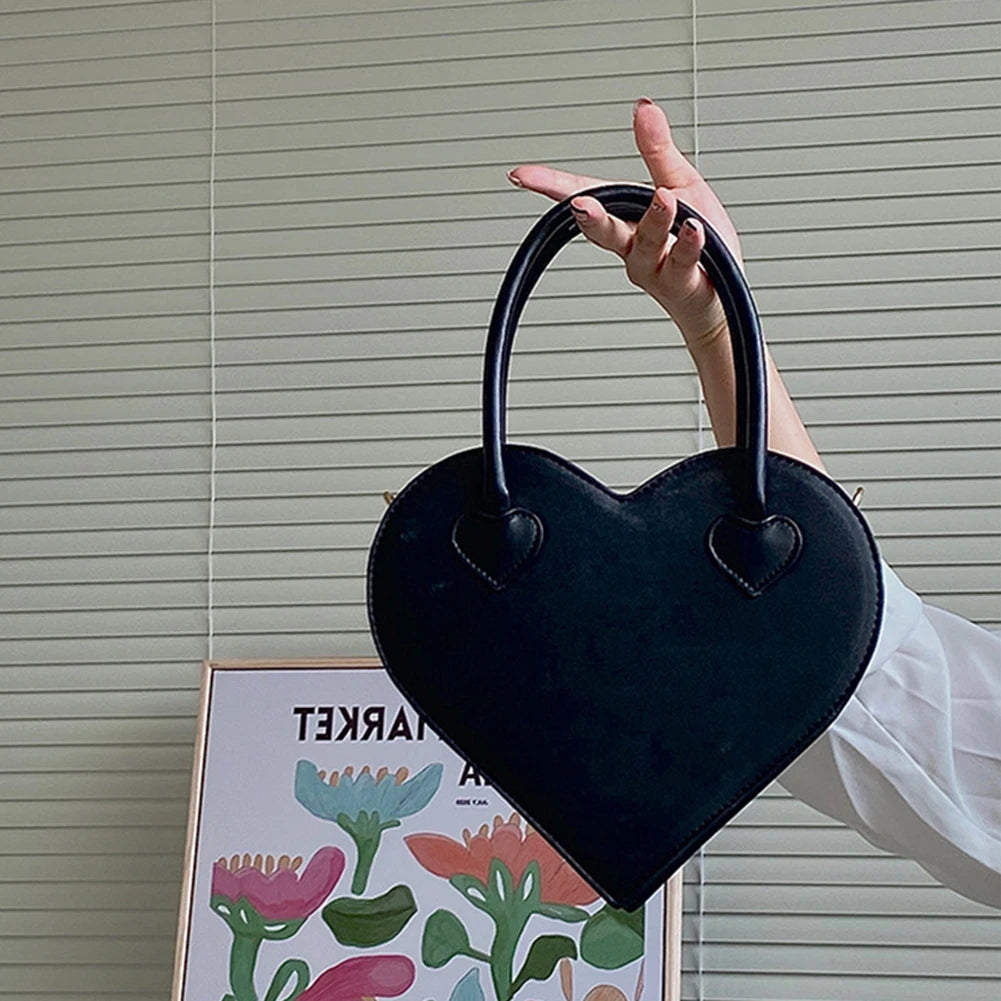 Vintage Love Heart Handbag - Retro Small Tote for Traveling