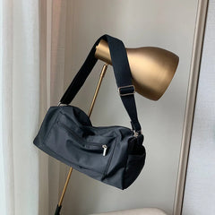 Women Shoulder Bag Wide Strap Oxford Crossbody Bag Large Female Sports Bags