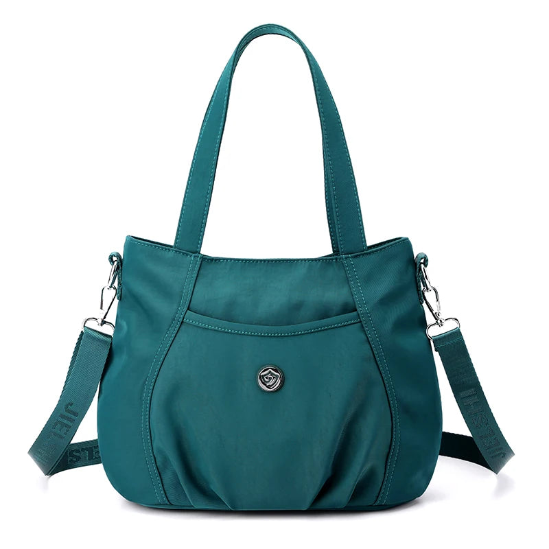 Nylon Shoulder Bag CrossBody Messenger Light Travel Handbag Lady Tote