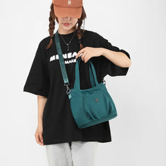 Nylon Shoulder Bag CrossBody Messenger Light Travel Handbag Lady Tote