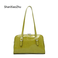 Retro Leather Shoulder Bag for Women Large Capacity Clutch Wallet Totes