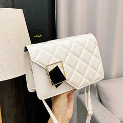 Women Shoulder Bags Lattice Crossbody Chain Messenger Bag