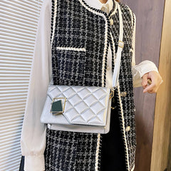 Women Shoulder Bags Lattice Crossbody Chain Messenger Bag