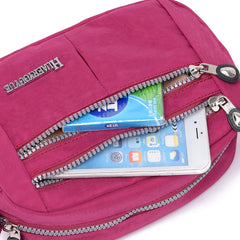 Nylon Shoulder Bag Colorful Handbag for Women Crossbody Daily Use