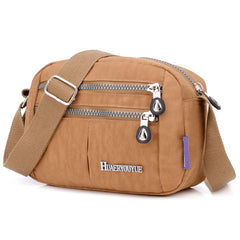 Nylon Shoulder Bag Colorful Handbag for Women Crossbody Daily Use