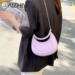 Plush Chain Crossbody Bag for Girls Special PU Leather Shoulder Bag