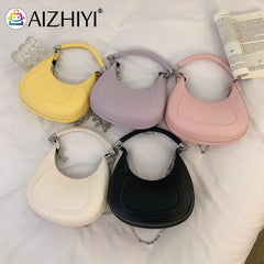 Plush Chain Crossbody Bag for Girls Special PU Leather Shoulder Bag