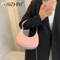 Plush Chain Crossbody Bag for Girls Special PU Leather Shoulder Bag