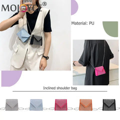 Retro Rhinestone Chain Messenger Bag for Women
