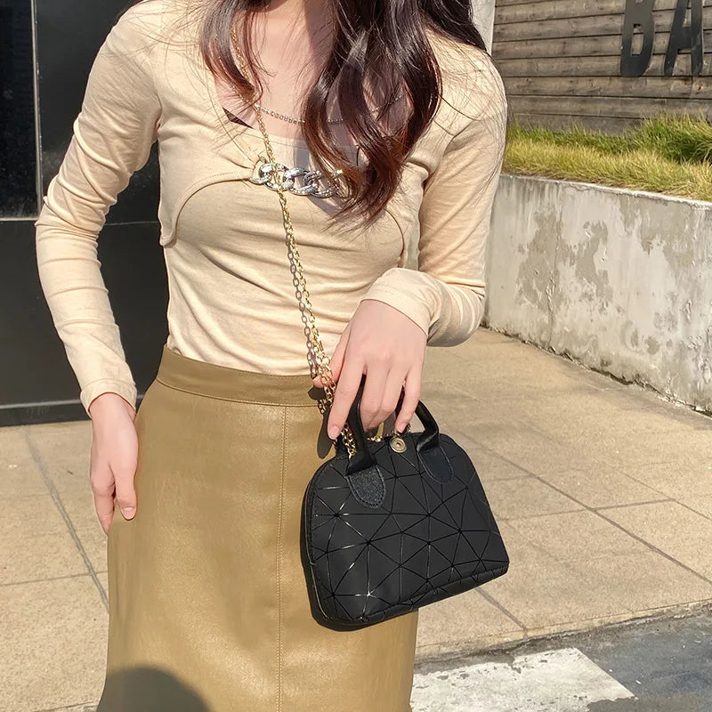 Vintage PU Leather Totes Handbag Shell Ladies Handbag Crossbody B