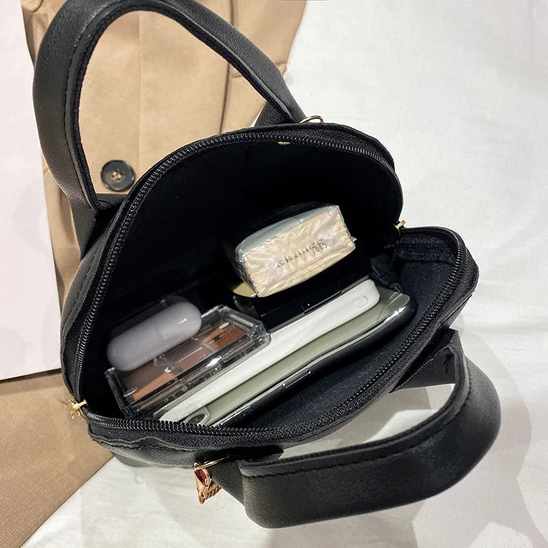 Vintage PU Leather Totes Handbag Shell Ladies Handbag Crossbody B