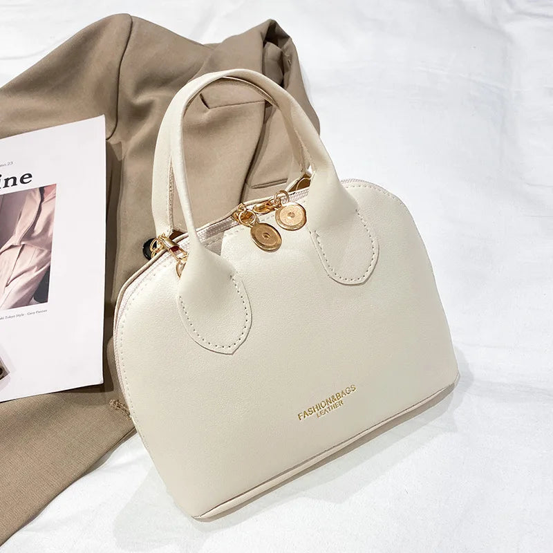 Vintage PU Leather Totes Handbag Shell Ladies Handbag Crossbody B