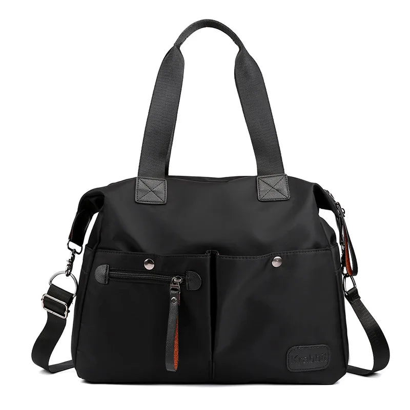 Waterproof Nylon Women Shoulder Bag Causal Female Tote Handbag Large Messenger